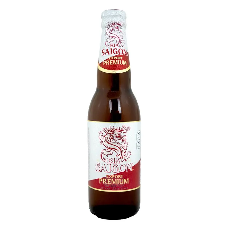Cerveza Saigon en Kiu Nam, restaurante vietnamita en Barcelona