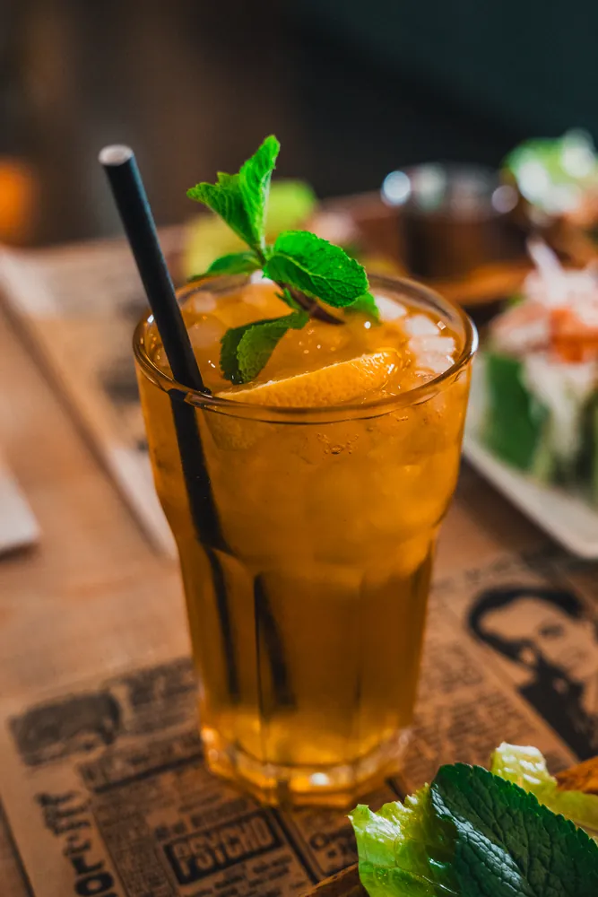 Homemade Ice Tea en Kiu Nam, restaurante vietnamita en Barcelona