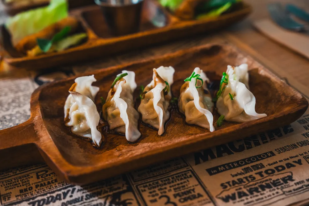 Dumplings al vapor vietnamitas en Kiu Nam, restaurante vietnamita en Barcelona